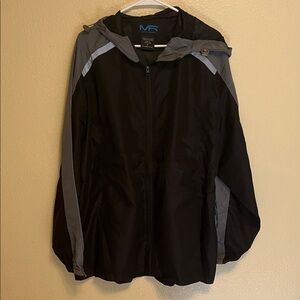 Men's Black and Gray Lightweight Jacket